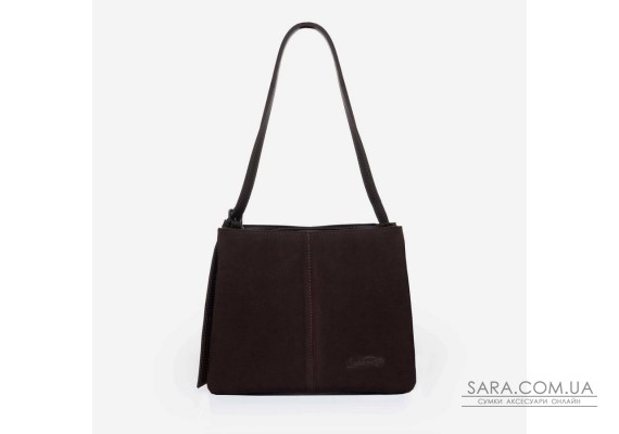 883 сумка замш шоколад Lucherino