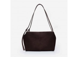 885 сумка замш шоколад Lucherino