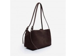 885 сумка замш шоколад Lucherino