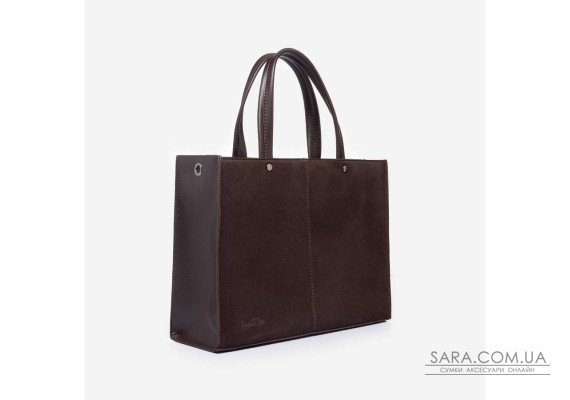 775 сумка замш шеколад Lucherino