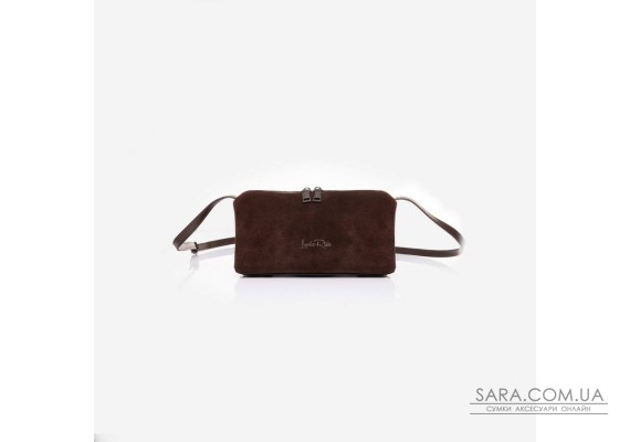 892 Сумка замш шеколад Lucherino