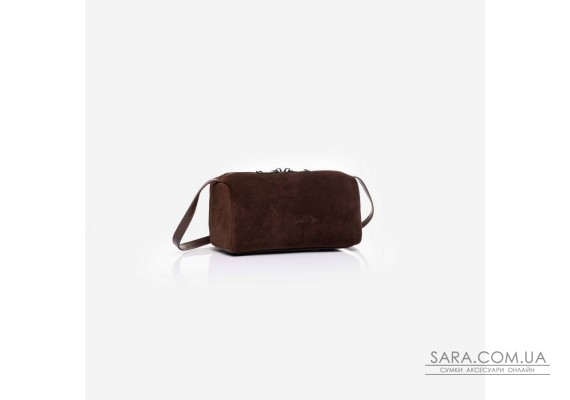 892 Сумка замш шеколад Lucherino