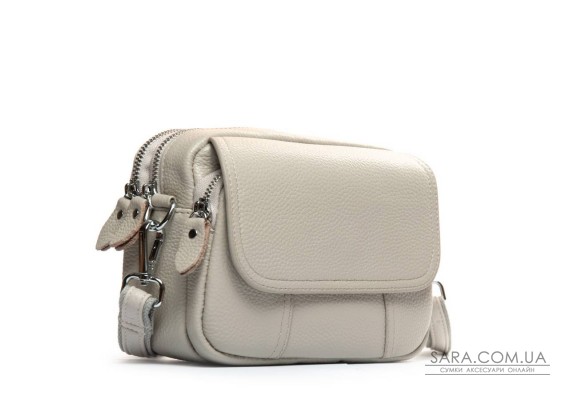 Сумка Шкіряна Жіноча Клатч ALEX RAI 3904 pale grey