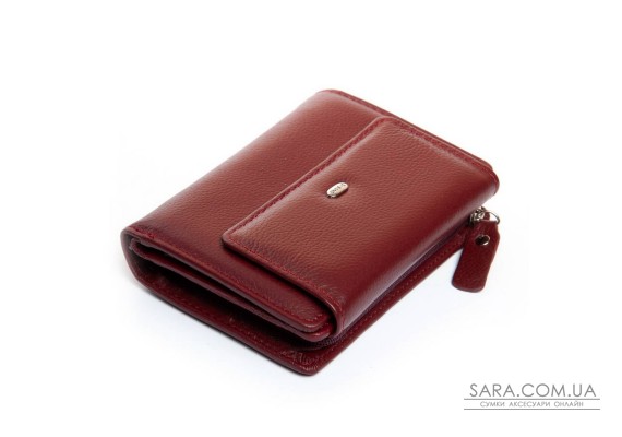 Гаманець шкіряний Bright Жіночий DR. BOND WS-31 wine red