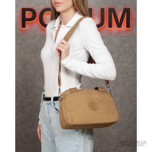 Сумка Жіноча Текстиль поліамід Jielshi 116-07 mocha Сумка Жіноча Текстиль поліамід Jielshi 116-07 mocha