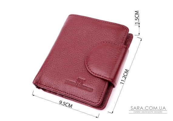 Жіночий гаманець вертикального типу із натуральної шкіри ST Leather 22452 Бордовий