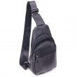 Сучасна чоловіча сумка через плече з натуральної шкіри 21307 Vintage Чорна