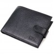 Бумажник для мужчин из натуральной кожи BOND 21994 Черный