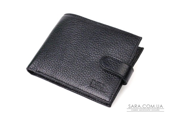 Бумажник для мужчин из натуральной кожи BOND 21994 Черный