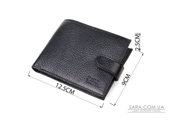 Бумажник для мужчин из натуральной кожи BOND 21994 Черный