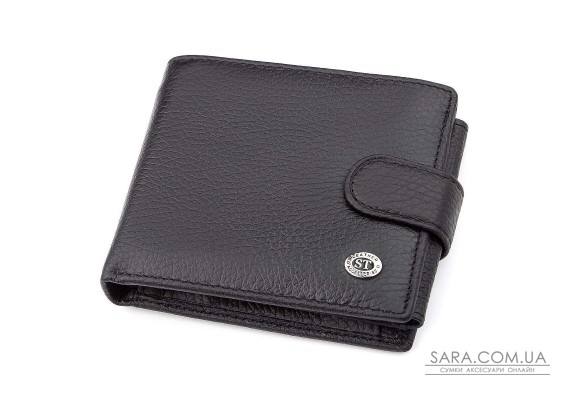 Мужской кошелек ST Leather 18334 (ST102) натуральная кожа Черный