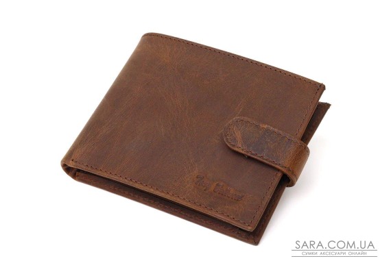 Винтажный мужской кошелек из натуральной кожи Tony Bellucci 22041 Коричневый