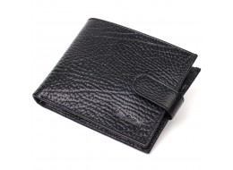 Стильний чоловічий гаманець горизонтального формату з натуральної шкіри Tony Bellucci 22015 Чорний