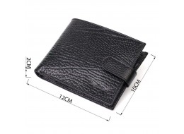 Стильний чоловічий гаманець горизонтального формату з натуральної шкіри Tony Bellucci 22015 Чорний