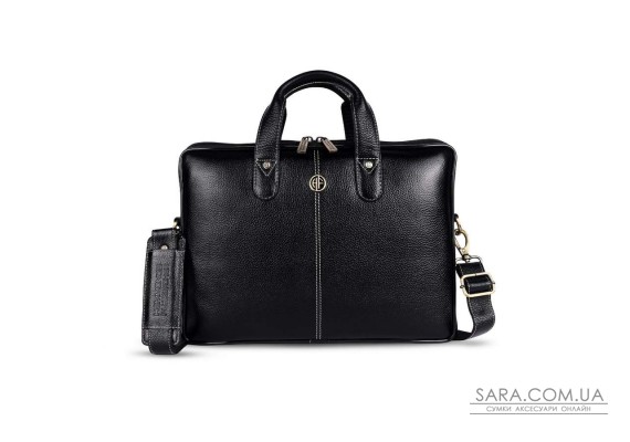 Сумка шкіряна для ноутбука 13 Hammonds Flycatcher LB105 Black (Чорний)
