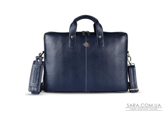 Сумка шкіряна для ноутбука 15 Hammonds Flycatcher LB106 Blue (Синій)