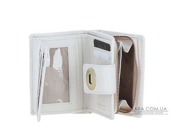 Женский кожаный кошелек Ashwood Y60 White (Белый)