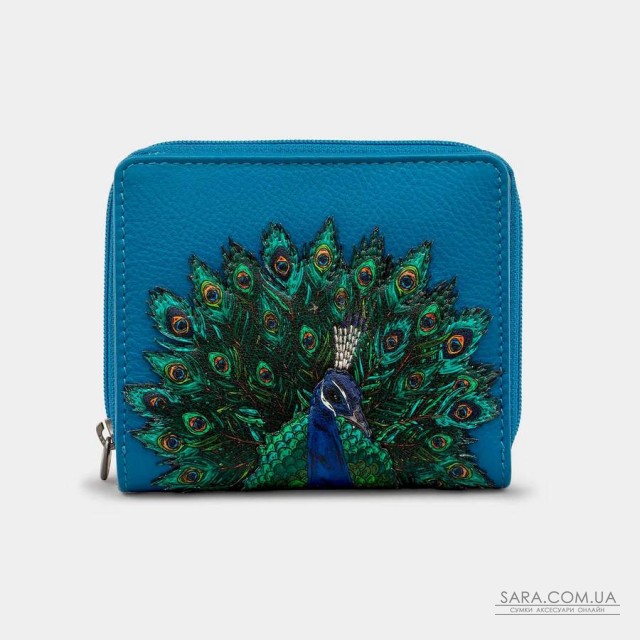 Женский кожаный кошелек Yoshi Y1261 Peacock Plume (Petrol Blue) Женский кожаный кошелек Yoshi Y1261 Peacock Plume (Petrol Blue)