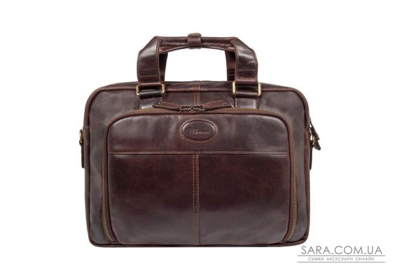 Сумка чоловіча для ноутбука 13 Ashwood 8143 Brown (Коричневий)