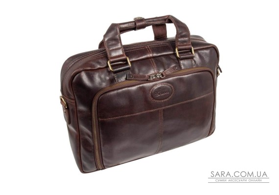 Сумка чоловіча для ноутбука 13 Ashwood 8143 Brown (Коричневий)