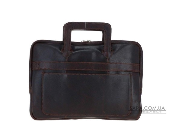 Сумка чоловіча для ноутбука 13 Ashwood PL45 Brown (Темно-коричневий)