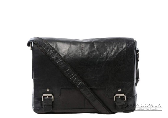 Сумка чоловіча для ноутбука 15,5 Ashwood 8343 Black (Чорний)