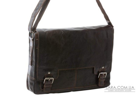 Сумка чоловіча для ноутбука 15,5 Ashwood 8343 Brown (Коричневий)