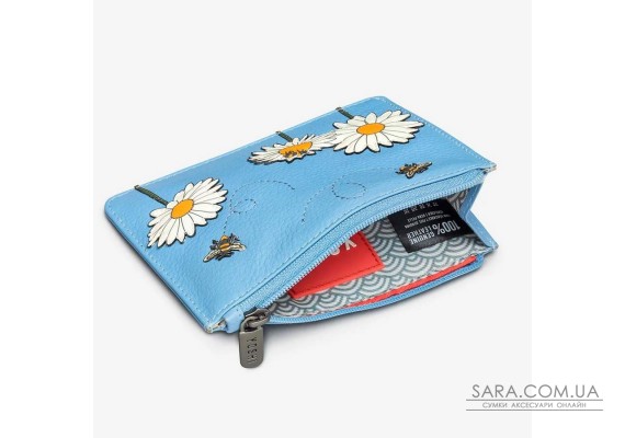 Женский кожаный кошелек Yoshi Y1321 Bee Happy (Blue)