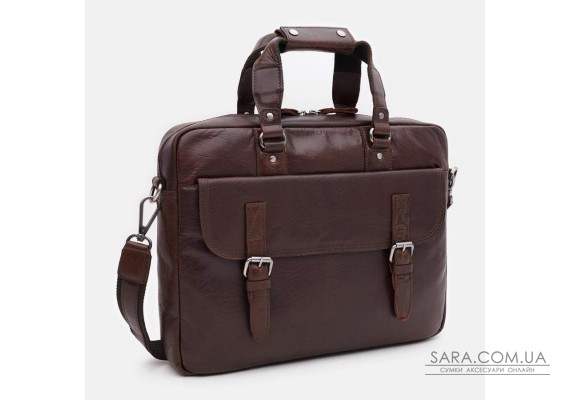 Сумка чоловіча для ноутбука 15,6 Ashwood F83 Brandy (Коричневий)
