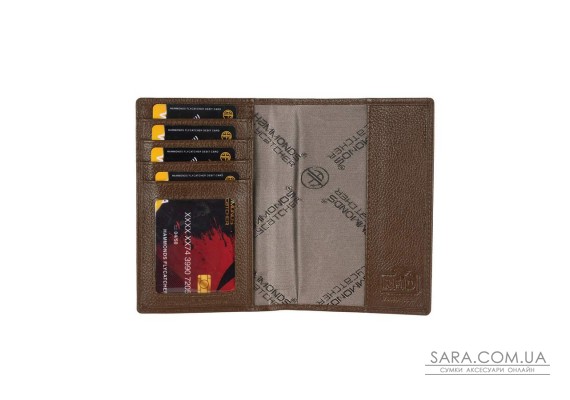 Кожаная обложка для паспорта Hammonds Flycatcher PH602 Brushwood (Коричневый)