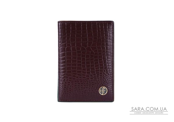 Кожаная обложка для паспорта Hammonds Flycatcher PH602 Croc Brown (Коричневый)