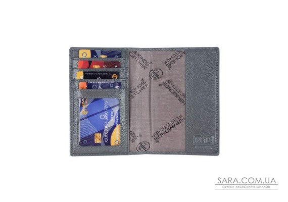 Кожаная обложка для паспорта Hammonds Flycatcher PH602 Grey (Серый)