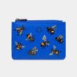 Женский кожаный кошелек Yoshi Y1321 Sweet Bees (Blue)