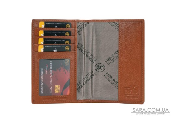 Кожаная обложка для паспорта Hammonds Flycatcher PH602 Tan (Светло-коричневый)