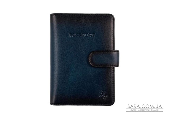 Кожаная обложка для паспорта Visconti AT74 Blake (Burnished Blue)