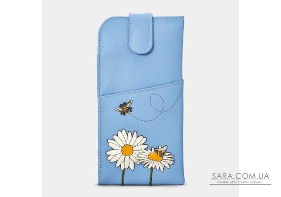 Шкіряний чохол для окулярів Yoshi Y4309 (Bee Happy Blue)