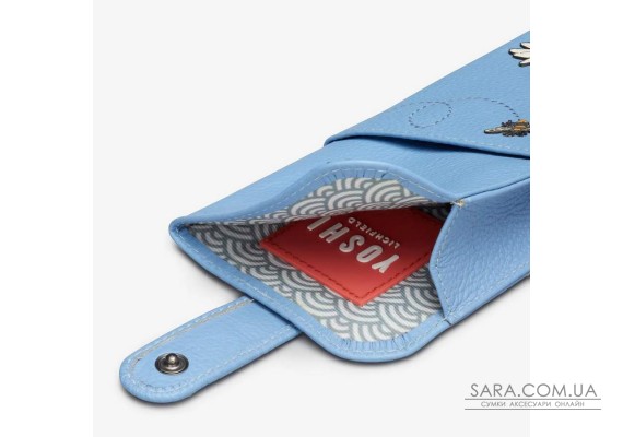 Шкіряний чохол для окулярів Yoshi Y4309 (Bee Happy Blue)