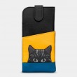 Шкіряний чохол для окулярів Yoshi Y4309 (Cat Colour Block)