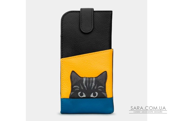 Шкіряний чохол для окулярів Yoshi Y4309 (Cat Colour Block)
