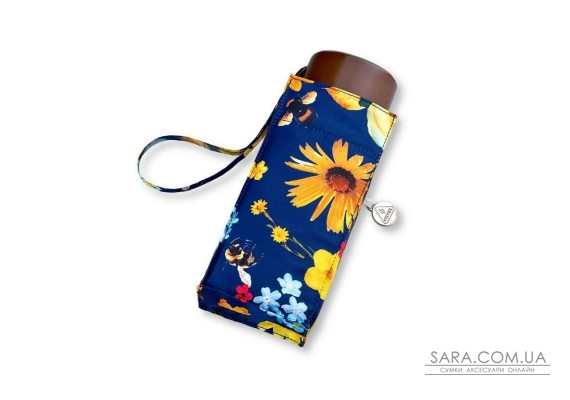 Женский мини зонт Fulton L501 Tiny-2 Bumble Bee Floral (Цветы и шмели)