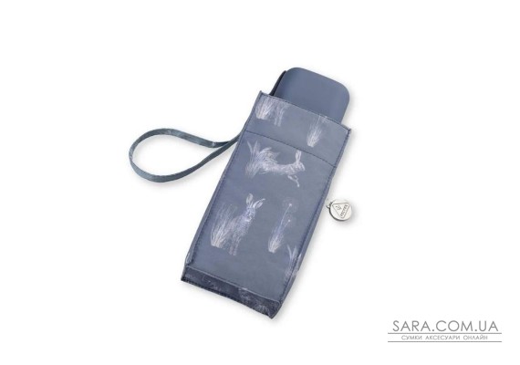 Женский мини зонт Fulton L501 Tiny-2 Hare & Meadow (Луговой заяц)