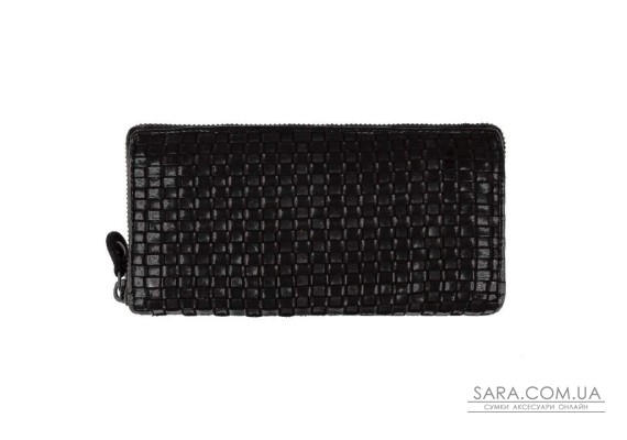 Винтажный кошелек женский Ashwood D81 Black (Черный)