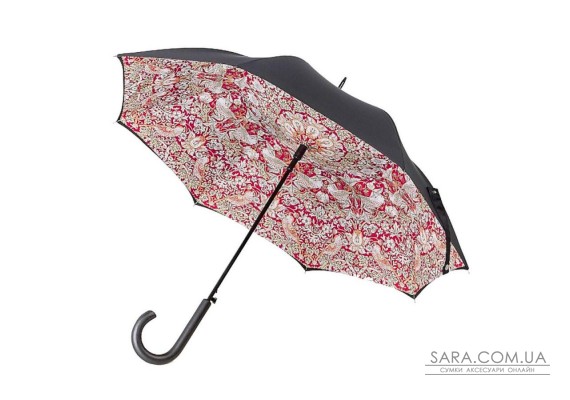 Зонт женский Fulton L856-041321 Morris & Co. Bloomsbury Strawberry Thief Indian Red
