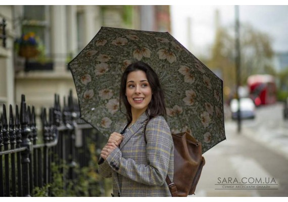 Зонт женский Fulton L856-041062 Morris & Co. Bloomsbury Pimpernel Bayleaf Manilla