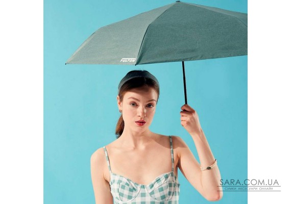 Зонт женский Fulton L924-040058 Parasoleil-2 UV Charcoal Chambray (Серый)