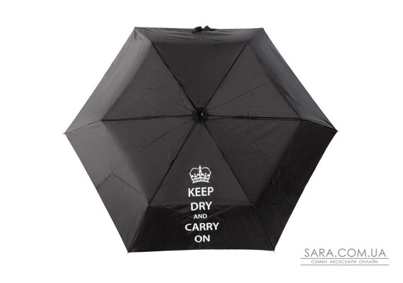 Зонт женский Incognito-4 L412 Keep Dry Black (Оставаться сухим)