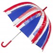 Зонт-трость женский Incognito-30 PVC Dome L736 Union Jack (Флаг)