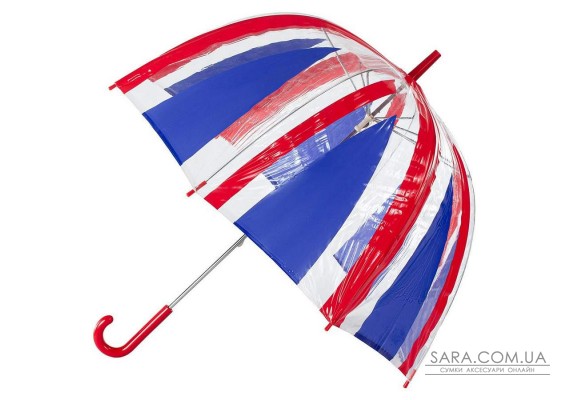 Зонт-трость женский Incognito-30 PVC Dome L736 Union Jack (Флаг)