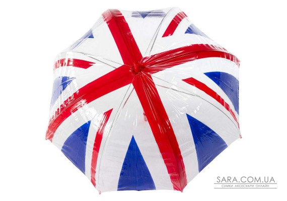 Зонт-трость женский Incognito-30 PVC Dome L736 Union Jack (Флаг)
