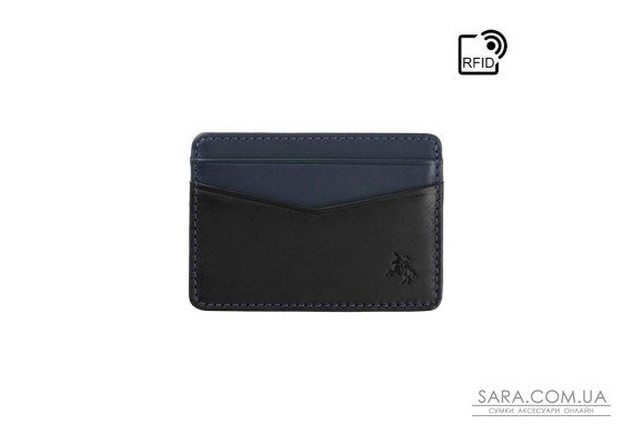 Картхолдер Visconti VSL40 Axe (Black/Steel Blue)